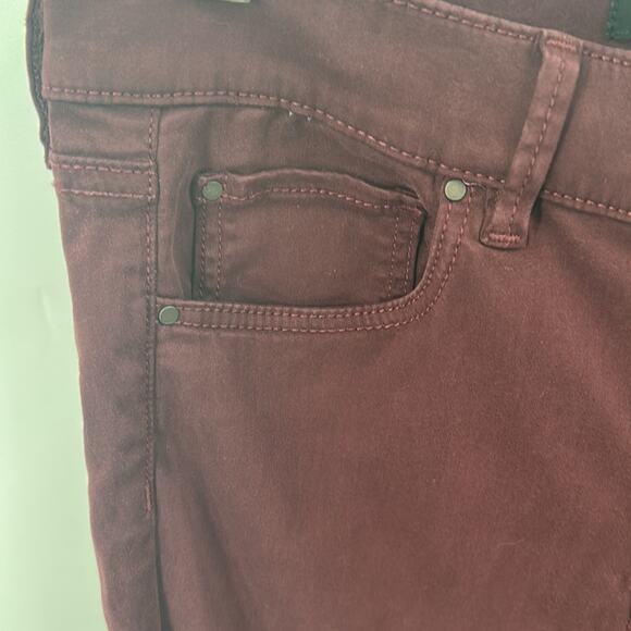 Ann Taylor Women's Wine Color Jeans Size 2 Petite - Picture 4 of 15